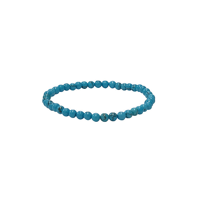 Bracelet howlite teintee bleue 4 mm