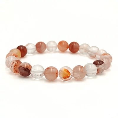 Bracelet quartz hematoide 8 mm