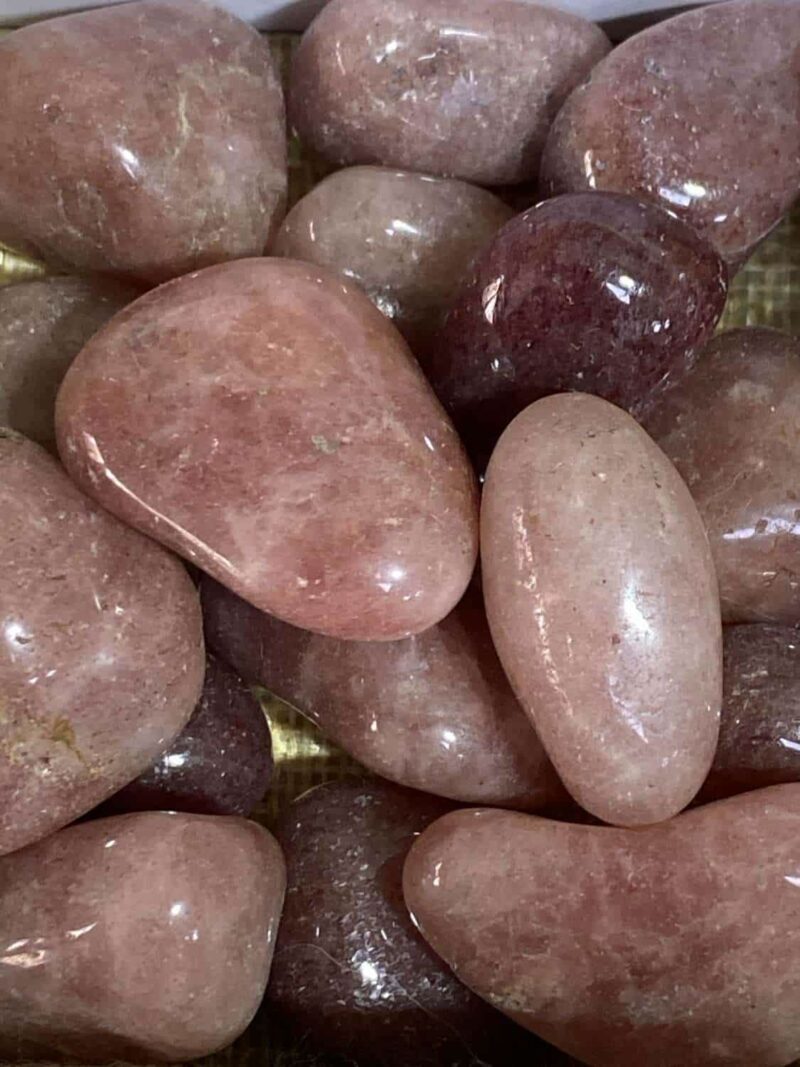 Aventurine rouge pierre roulee