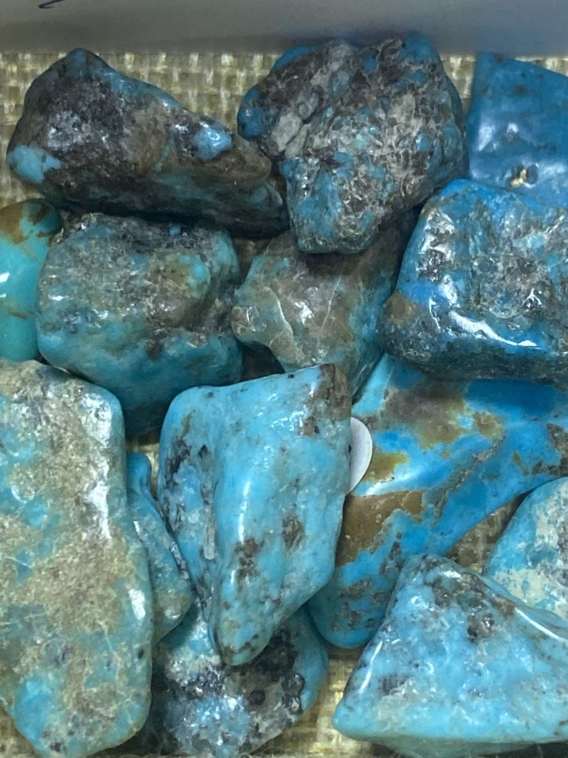 Pierre roulee turquoise