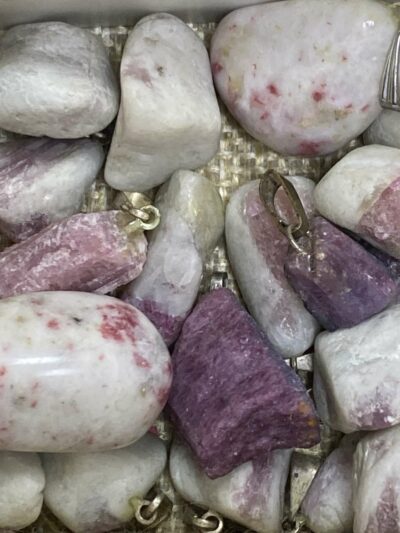 Tourmaline rose pendentif